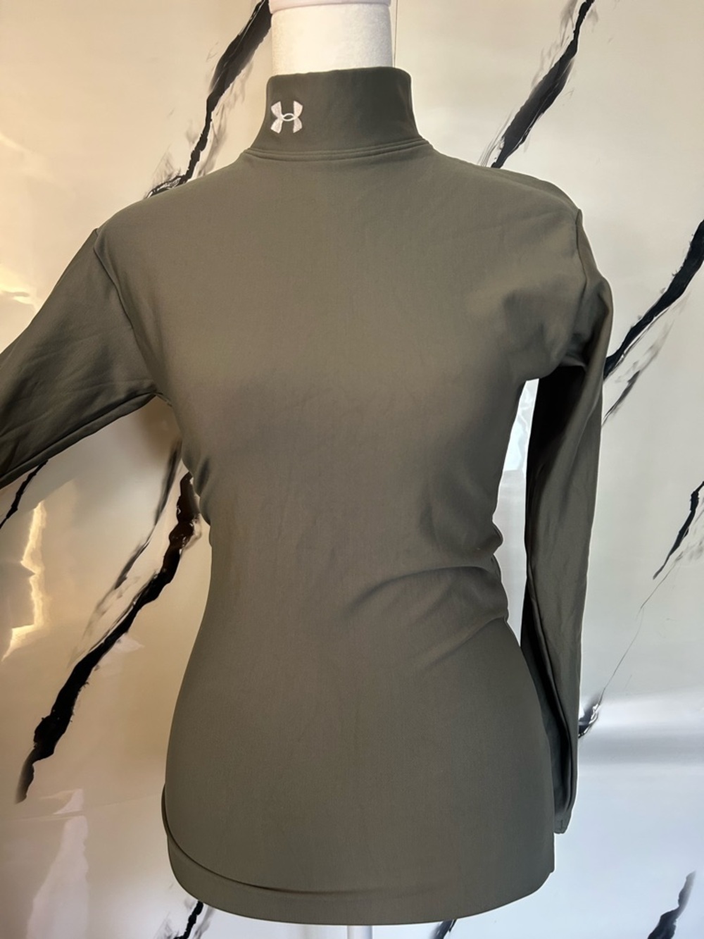 Under Armour Green and Gray ColdGear Performance Top